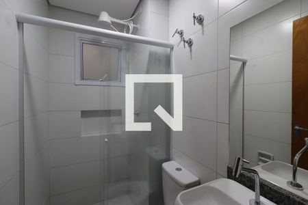 Banheiro de kitnet/studio para alugar com 1 quarto, 16m² em Vila Sao Pedro, Santo André