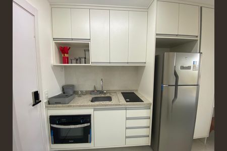 Cozinha de kitnet/studio à venda com 1 quarto, 25m² em Campo Belo, São Paulo