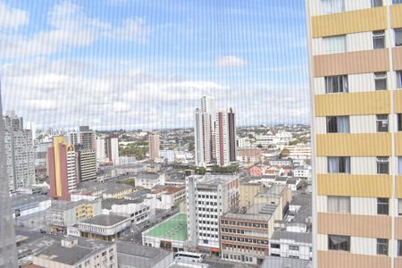 Vista da varanda de kitnet/studio para alugar com 1 quarto, 27m² em Centro, Curitiba