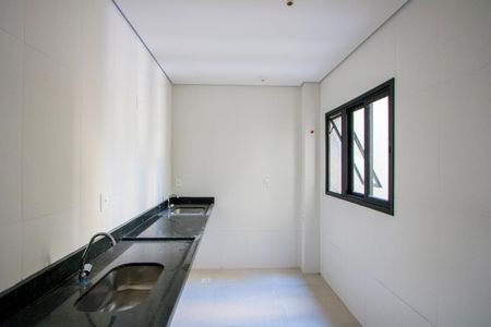 Sala/Cozinha de apartamento à venda com 2 quartos, 47m² em Campestre, Santo André