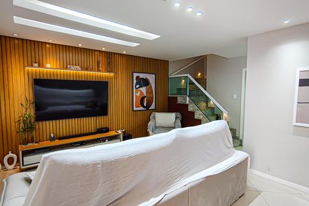 sala de casa de condomínio para alugar com 4 quartos, 137m² em Taquara, Rio de Janeiro