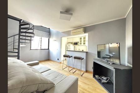 Sala de apartamento para alugar com 1 quarto, 49m² em Vila Olímpia, São Paulo
