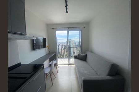 Sala de apartamento para alugar com 1 quarto, 27m² em Campo Belo, São Paulo