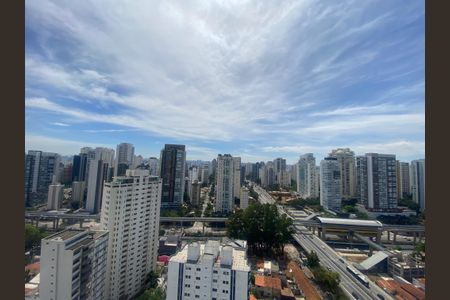 Varanda Vista  de apartamento para alugar com 1 quarto, 27m² em Campo Belo, São Paulo