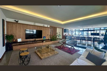 Sala de apartamento à venda com 4 quartos, 255m² em Gutierrez, Belo Horizonte