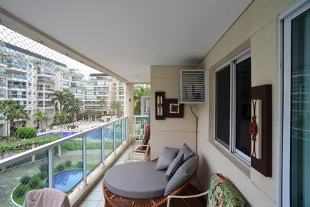 Varanda Sala de apartamento para alugar com 3 quartos, 130m² em Barra da Tijuca, Rio de Janeiro