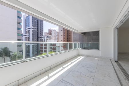 Varanda da Sala de apartamento à venda com 4 quartos, 180m² em Santo Agostinho, Belo Horizonte