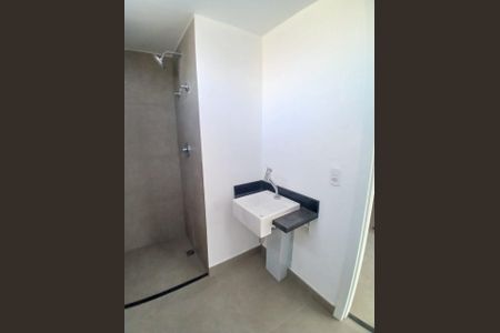 Banheiro Social de kitnet/studio à venda com 1 quarto, 19m² em Indianópolis, São Paulo