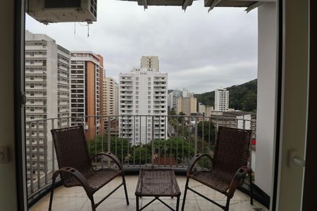 Varanda da Sala de apartamento para alugar com 3 quartos, 90m² em Centro, Guarujá