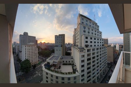 Vista Sacada do Studio de kitnet/studio à venda com 1 quarto, 32m² em Centro Histórico de São Paulo, São Paulo