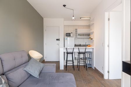 Sala de apartamento para alugar com 1 quarto, 35m² em Bela Vista, São Paulo