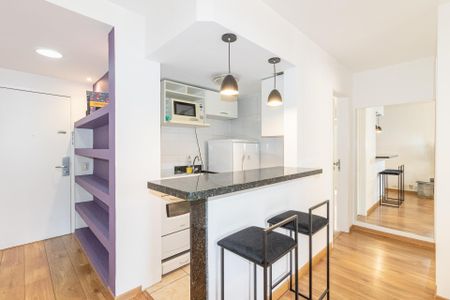 Sala de apartamento para alugar com 1 quarto, 40m² em Itaim Bibi, São Paulo