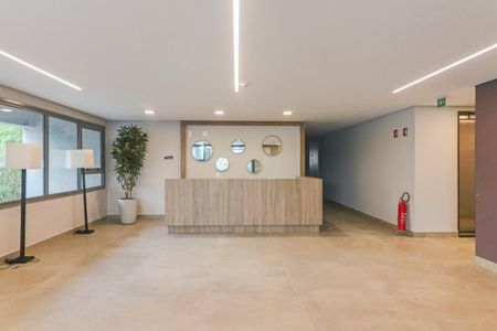 Studio para alugar com 32m², 1 quarto e sem vaga Studio para alugar com 32m², 1 quarto e sem vagaHall de entrada