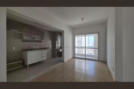 Sala/Cozinha de apartamento à venda com 2 quartos, 57m² em Vila Homero Thon, Santo André