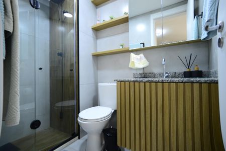 Banheiro de kitnet/studio para alugar com 1 quarto, 36m² em Ipiranga, São Paulo