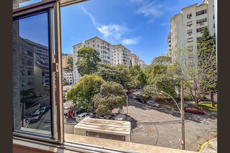 Sala vista de apartamento à venda com 3 quartos, 126m² em Laranjeiras, Rio de Janeiro