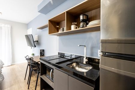 Studio à venda com 27m², 1 quarto e sem vagaCozinha