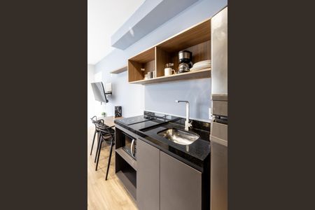 Studio à venda com 27m², 1 quarto e sem vagaCozinha