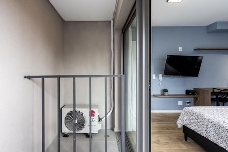 Studio à venda com 27m², 1 quarto e sem vagaVaranda