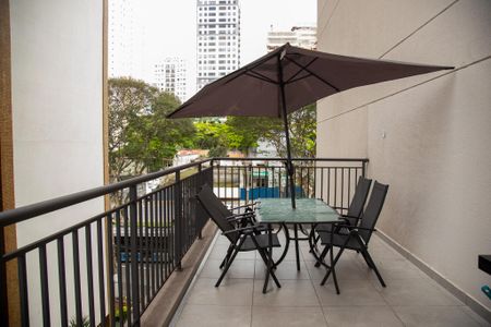Varanda gourmet de kitnet/studio à venda com 1 quarto, 50m² em Santo Amaro, São Paulo