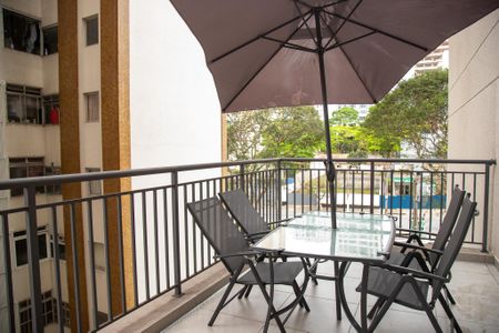 Varanda gourmet de kitnet/studio à venda com 1 quarto, 50m² em Santo Amaro, São Paulo