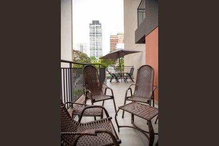 Varanda gourmet de kitnet/studio à venda com 1 quarto, 50m² em Santo Amaro, São Paulo
