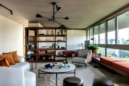 Sala/Cozinha de apartamento para alugar com 3 quartos, 163m² em Jardim Paulista, São Paulo