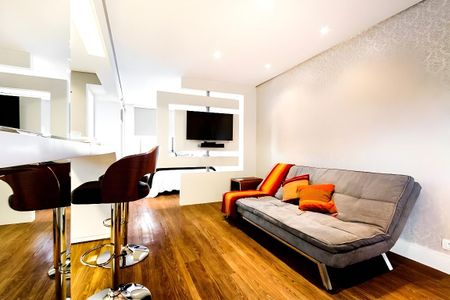 Sala/Cozinha de apartamento para alugar com 1 quarto, 44m² em Paraíso, São Paulo