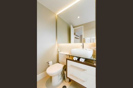 Banheiro Social de apartamento para alugar com 1 quarto, 44m² em Paraíso, São Paulo