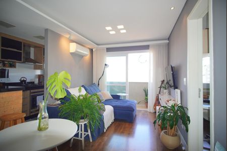 Sala de apartamento para alugar com 1 quarto, 54m² em Petrópolis, Porto Alegre