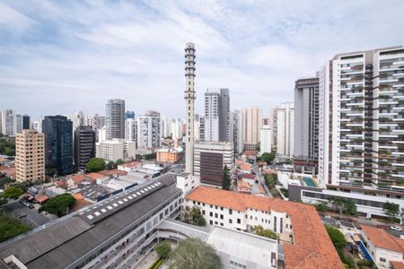 Varanda - Vista de apartamento à venda com 1 quarto, 47m² em Jardim das Acacias, São Paulo