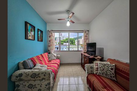 Sala de apartamento para alugar com 3 quartos, 102m² em Ponta da Praia, Santos