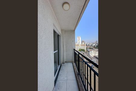 Varanda da Sala de apartamento para alugar com 1 quarto, 28m² em Brás, São Paulo
