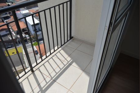 Varanda da Sala de apartamento para alugar com 2 quartos, 49m² em Parque Jaçatuba, Santo André