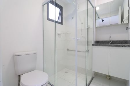 Banheiro de apartamento para alugar com 1 quarto, 27m² em Barra Funda, São Paulo