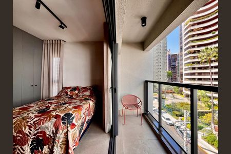 Apartamento para alugar com 40m², 1 quarto e 1 vaga Apartamento para alugar com 40m², 1 quarto e 1 vagaSacada do Quarto
