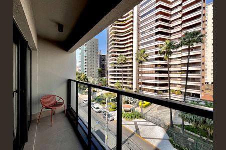 Apartamento para alugar com 40m², 1 quarto e 1 vaga Apartamento para alugar com 40m², 1 quarto e 1 vagaSacada da Sala/Cozinha
