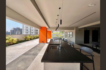 Apartamento para alugar com 40m², 1 quarto e 1 vaga Apartamento para alugar com 40m², 1 quarto e 1 vagaÁrea comum - Churrasqueira
