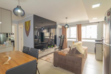 Sala/Cozinha de apartamento para alugar com 2 quartos, 51m² em Fátima, Canoas