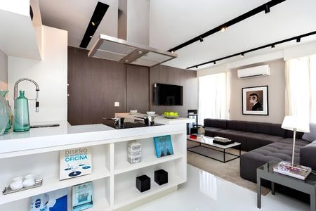 Sala de apartamento para alugar com 1 quarto, 94m² em Vila Nova Conceição, São Paulo