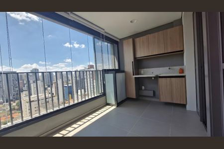 Varanda da Sala de apartamento para alugar com 2 quartos, 58m² em Santo Amaro, São Paulo