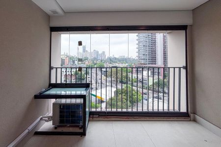 Studio para alugar com 27m², 1 quarto e sem vagaVaranda