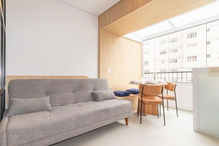 Sala de apartamento para alugar com 1 quarto, 27m² em Vila Olímpia, São Paulo