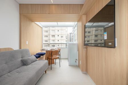 Sala de apartamento para alugar com 1 quarto, 27m² em Vila Olímpia, São Paulo
