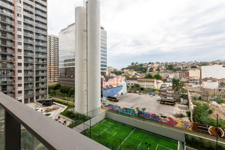 Varanda da Sala de apartamento à venda com 2 quartos, 44m² em Santo Cristo, Rio de Janeiro