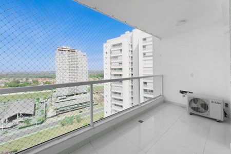 Varanda da Sala de apartamento para alugar com 2 quartos, 82m² em Jardim das Colinas, São José dos Campos
