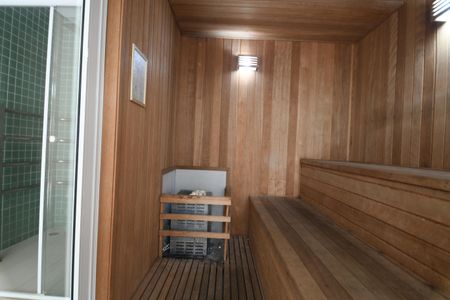 Studio à venda com 46m², 1 quarto e 1 vagaSauna
