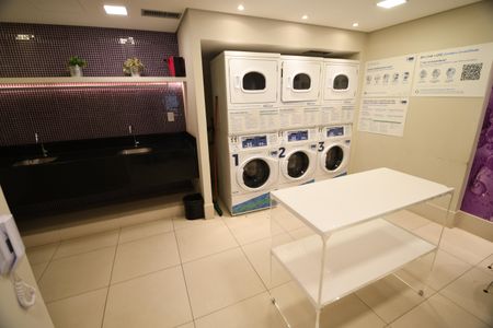 Studio à venda com 46m², 1 quarto e 1 vagaLavanderia