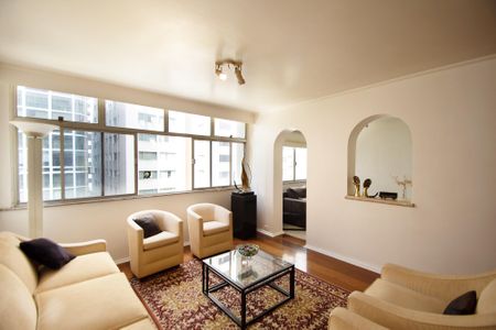 sala de estar de apartamento para alugar com 3 quartos, 132m² em Jardim Paulista, São Paulo