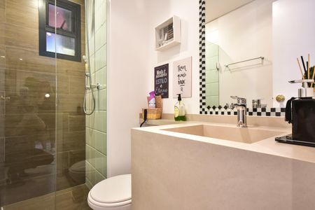 Apartamento à venda com 75m², 2 quartos e 2 vagasBanheiro Social